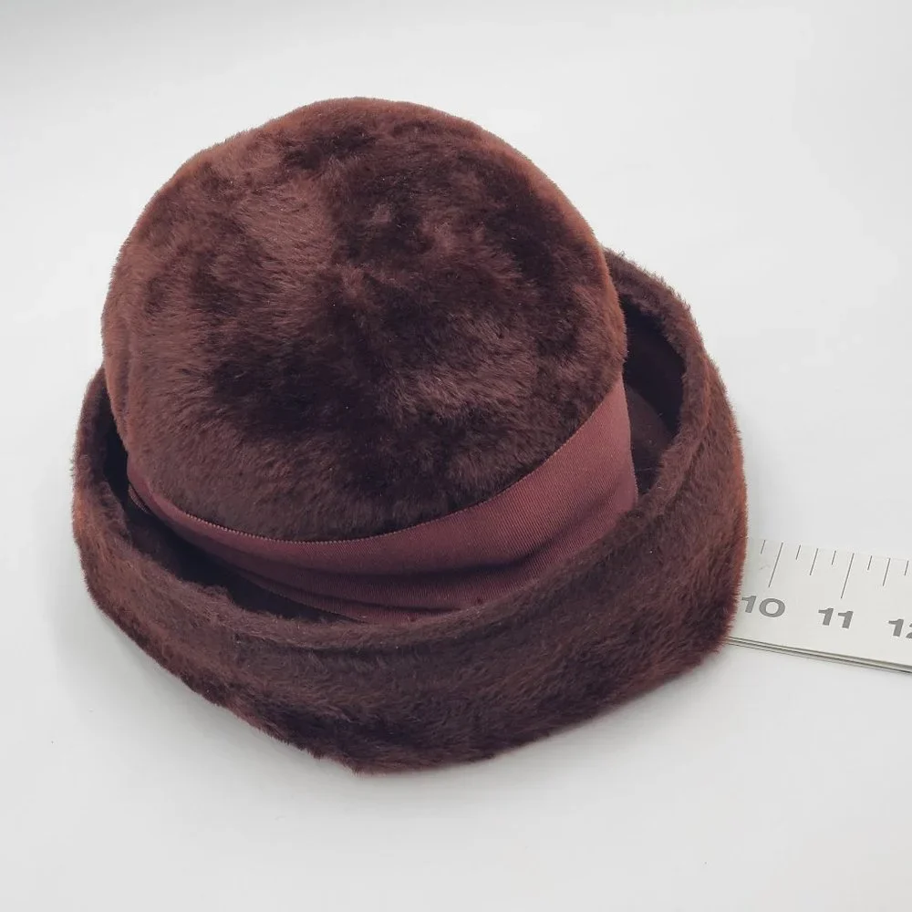 Amy New York Faux Fur & Wool Cloche
